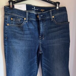 7 For All Mankind Dark Blue Flare Jeans